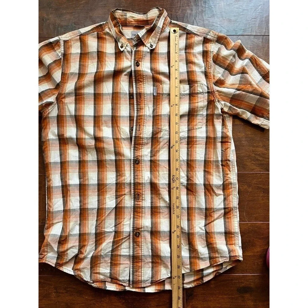 Carhartt Relaxed Fit Short Sleeve Button Down Shirt Size M - Picture 4 of 6